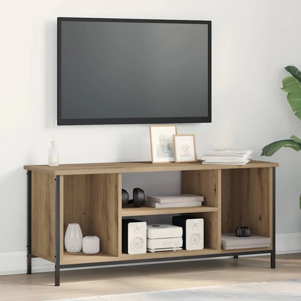 vidaXL Ντουλάπα Τηλεόρασης artisan δρυς 102 x 35 x 45 εκ.