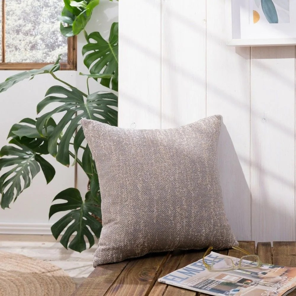 Μαξιλάρι Διακοσμητικό (Με Γέμιση) Tivoli 03 Dark Grey Teoran 43X43 Cotton-Polyester