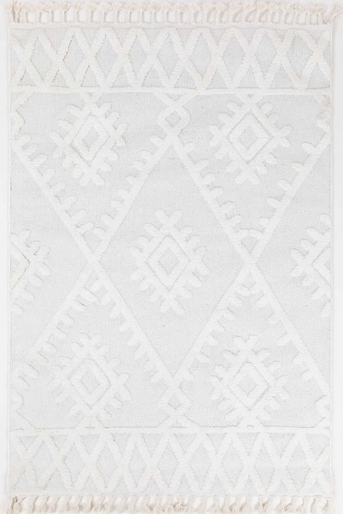 Σετ Χαλιά Κρεβατοκάμαρας 3Τμχ. Perla D050A1A Cream Ezzo ΣΕΤ (2 66x140 &amp; 66x220) Πολυέστερ
