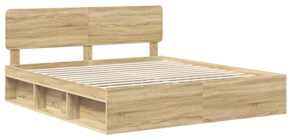 vidaXL Σκελετός Κρεβατιού Σονόμα 180 x 200 cm Στερεά ξυλεία πεύκου