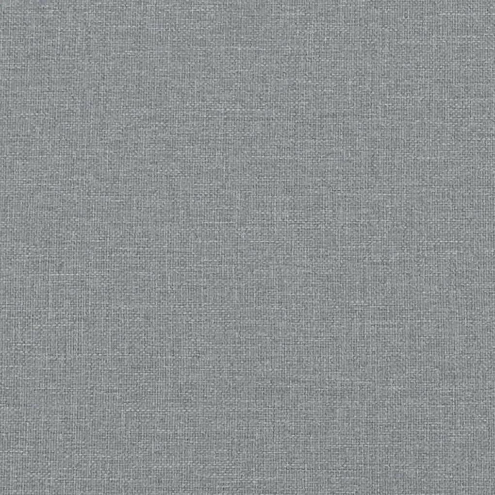 Πλαίσιο Κρεβατιού με Κεφαλάρι Αν. Γκρι 180x200 εκ. Υφασμάτινο - Γκρι