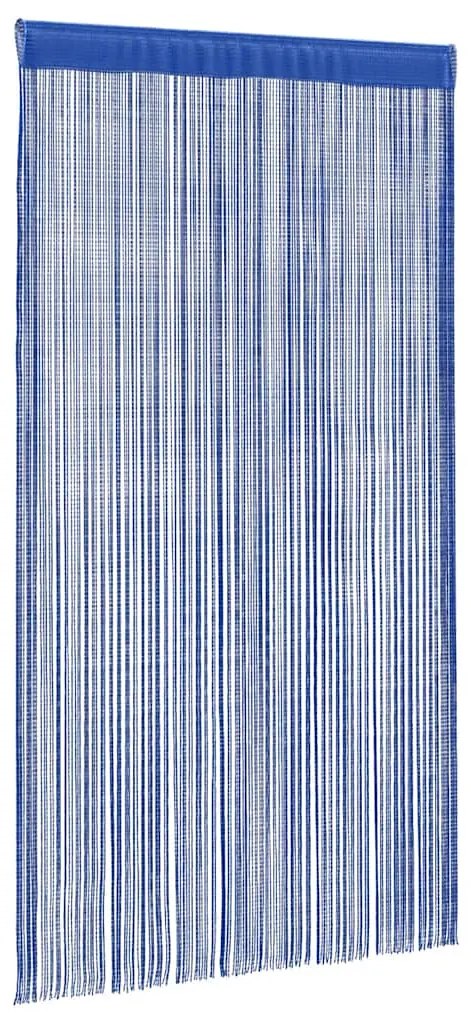 vidaXL Κουρτίνες με Κρόσσια 2 τεμ. Μπλε 100 x 250 εκ.