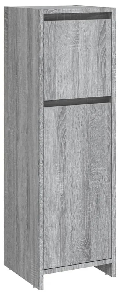 vidaXL Ντουλάπι Μπάνιου Γκρι Sonoma 30x30x95 εκ. Επεξεργασμένο Ξύλο
