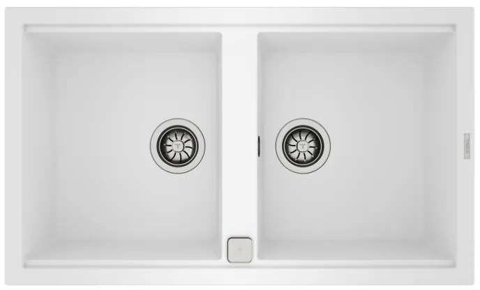 TEKA NOVA 90 B-TG 2B Ένθετος Γρανιτένιος νεροχύτης Artic White Μ86xΠ51εκ