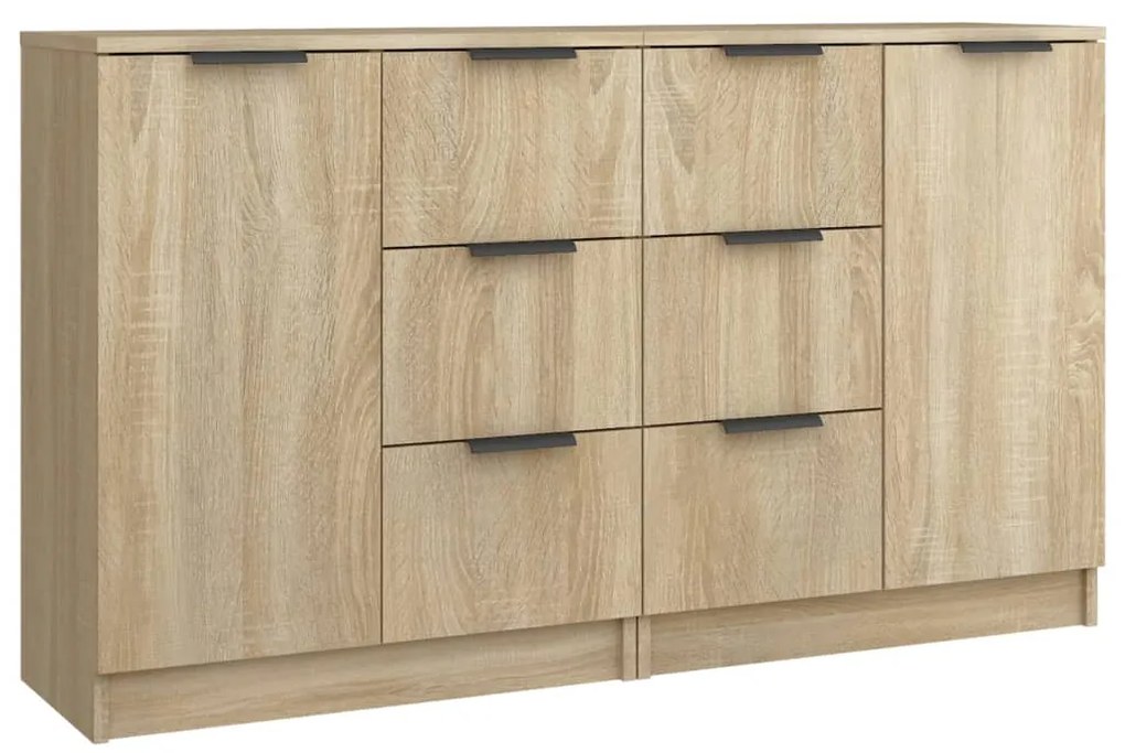 vidaXL Ντουλάπια 2 τεμ. Sonoma Δρυς 60x30x70 εκ. Επεξεργασμένο Ξύλο