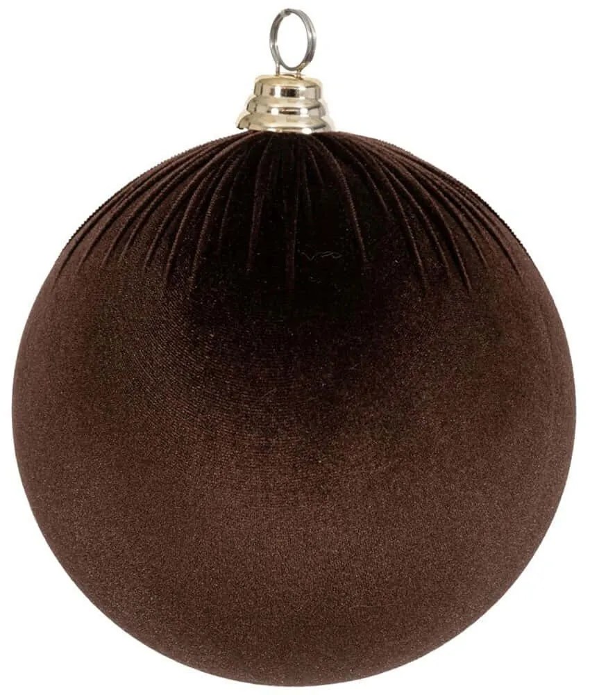 Χριστουγεννιάτικη Μπάλα Βελούδινη 90619 25cm Brown