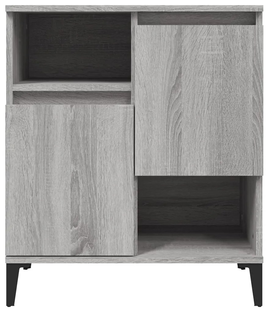 vidaXL Ντουλάπι 3 τεμ. Γκρι Sonoma 60x35x70 εκ. από Επεξεργασμένο Ξύλο
