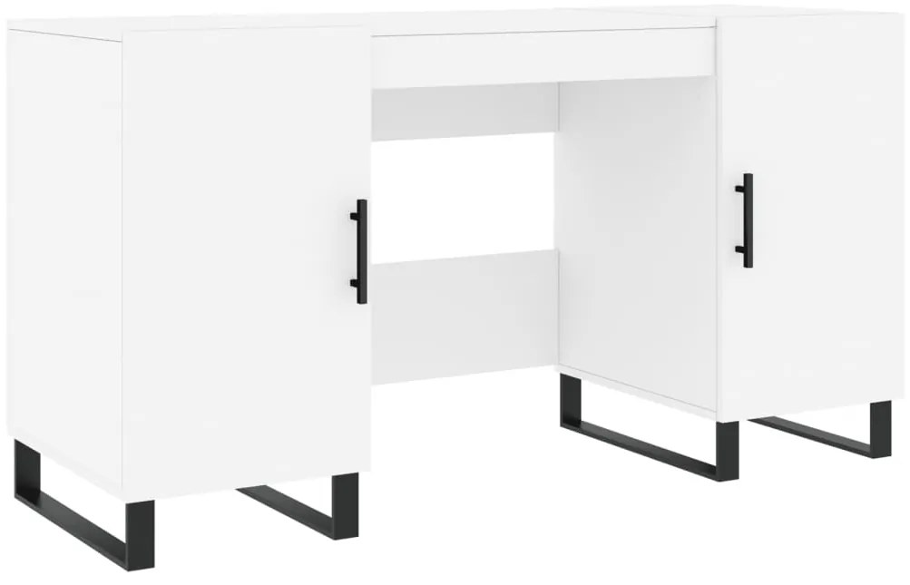 vidaXL Γραφείο Λευκό 140 x 50 x 75 εκ. από Επεξεργασμένο Ξύλο