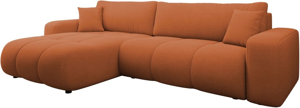 Γωνιακός καναπές Furyn L Maxi-Portokali - 274.00Χ145.00Χ72.00cm