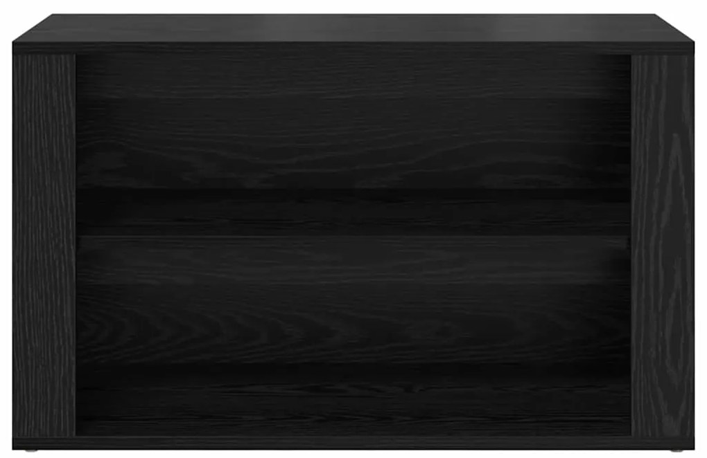vidaXL Ράφι Παπουτσιών Μαύρη δρυς 75 x 35 x 45 εκ. Επεξεργασμένο ξύλο