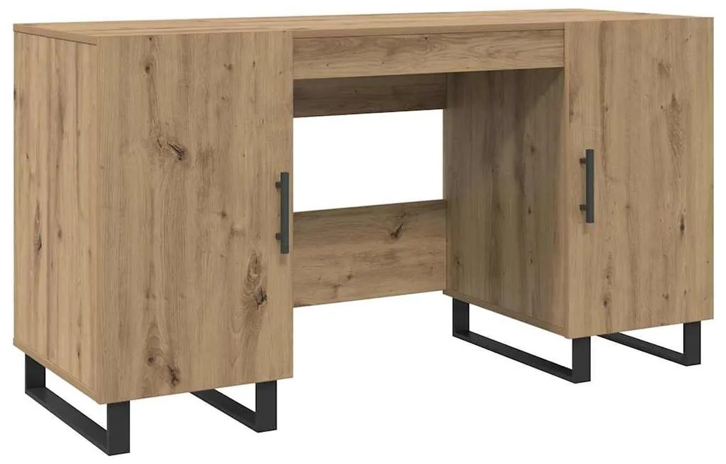 vidaXL Γραφείο artisan δρυς 140 x 50 x 75 εκ. Επεξεργασμένο ξύλο