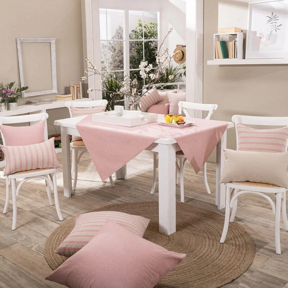 Τραπεζομάντηλο Laredo 06 Pink Teoran 135X135cm Cotton-Polyester