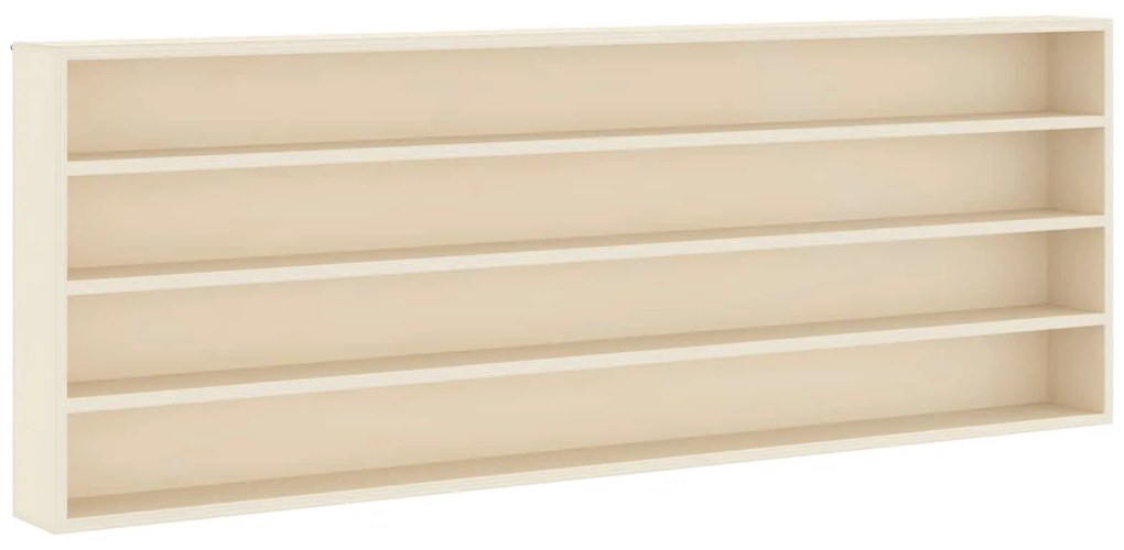 Κάθετο Εκθετήριο Τοίχου με ράφι Μπεζ 100 x 8,5 x 36 εκ.