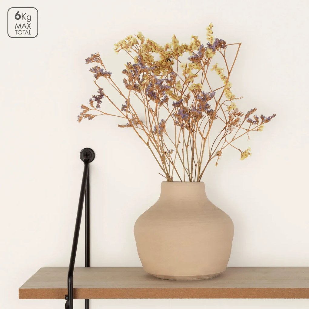 Ράφι παλτών Max Home Σίδερο Ξύλο MDF (4 Μονάδες)