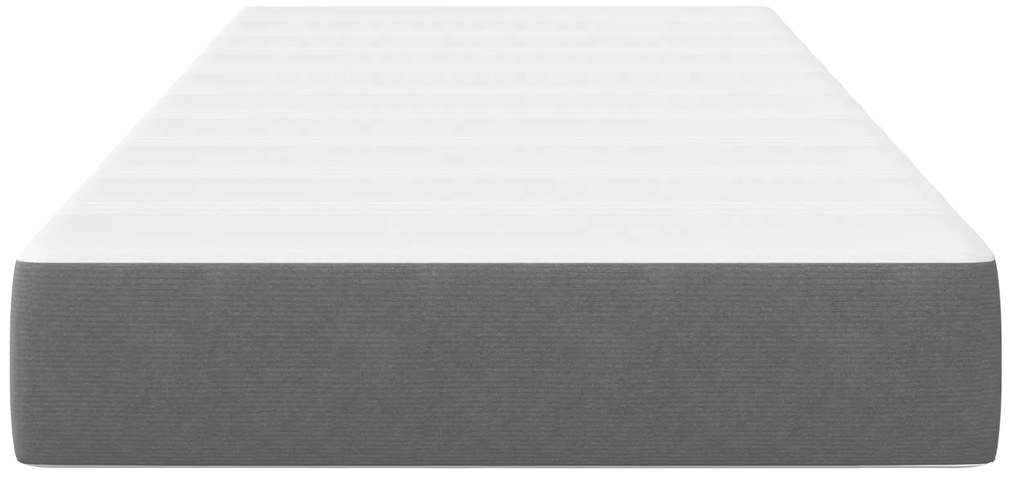 vidaXL Κρεβάτι με Στρώμα Pocket Spring , Ανοιχτό Γκρι, Μεσαίο, 90x190x20 εκ, Ταπετσαρία
