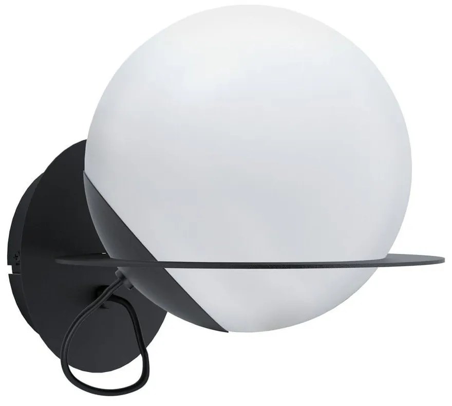 Φωτιστικό Τοίχου - Απλίκα Sabalete 98365 White-Black Eglo Metal, Glass