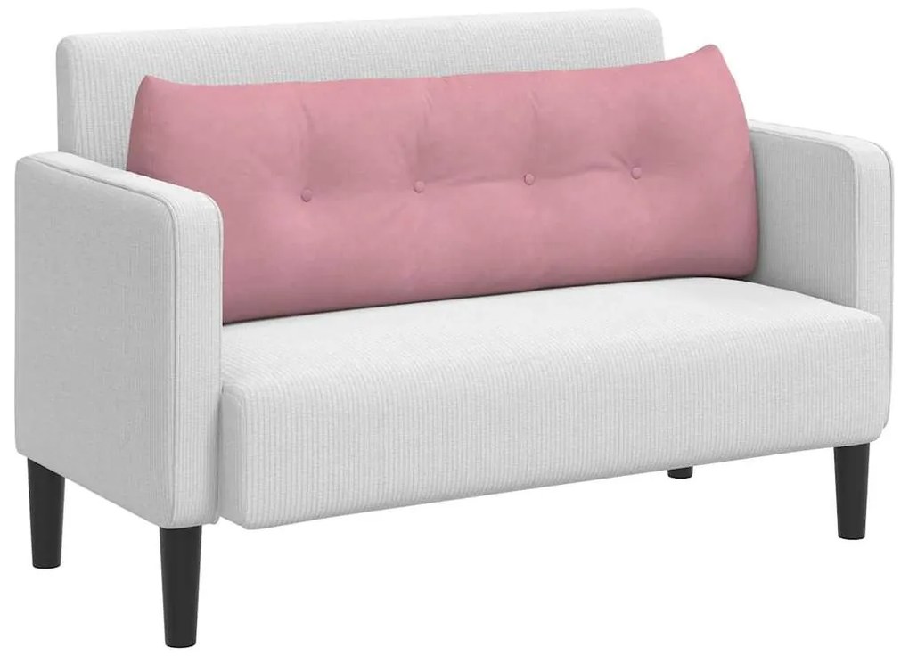 vidaXL Μαξιλάρι Πλάτης Ροζ 140 x 24 x 50 εκ Βελούδο