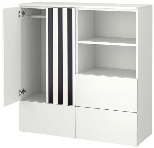 SMASTAD/PLATSA σύνθεση αποθήκευσης με 3 συρτάρια, 120x42x123 cm 995.499.86