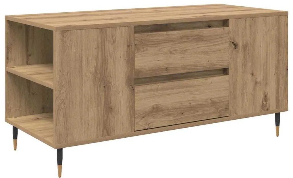 vidaXL Τραπεζάκι σαλονιού with Drawer artisan δρυς 102 x 44.5 x 50 εκ