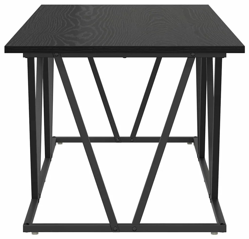vidaXL Τραπέζι Καφέ Μαύρο Δρυς 100x50x40 εκ. Φτιαγμένο από ξύλο και μέταλλο