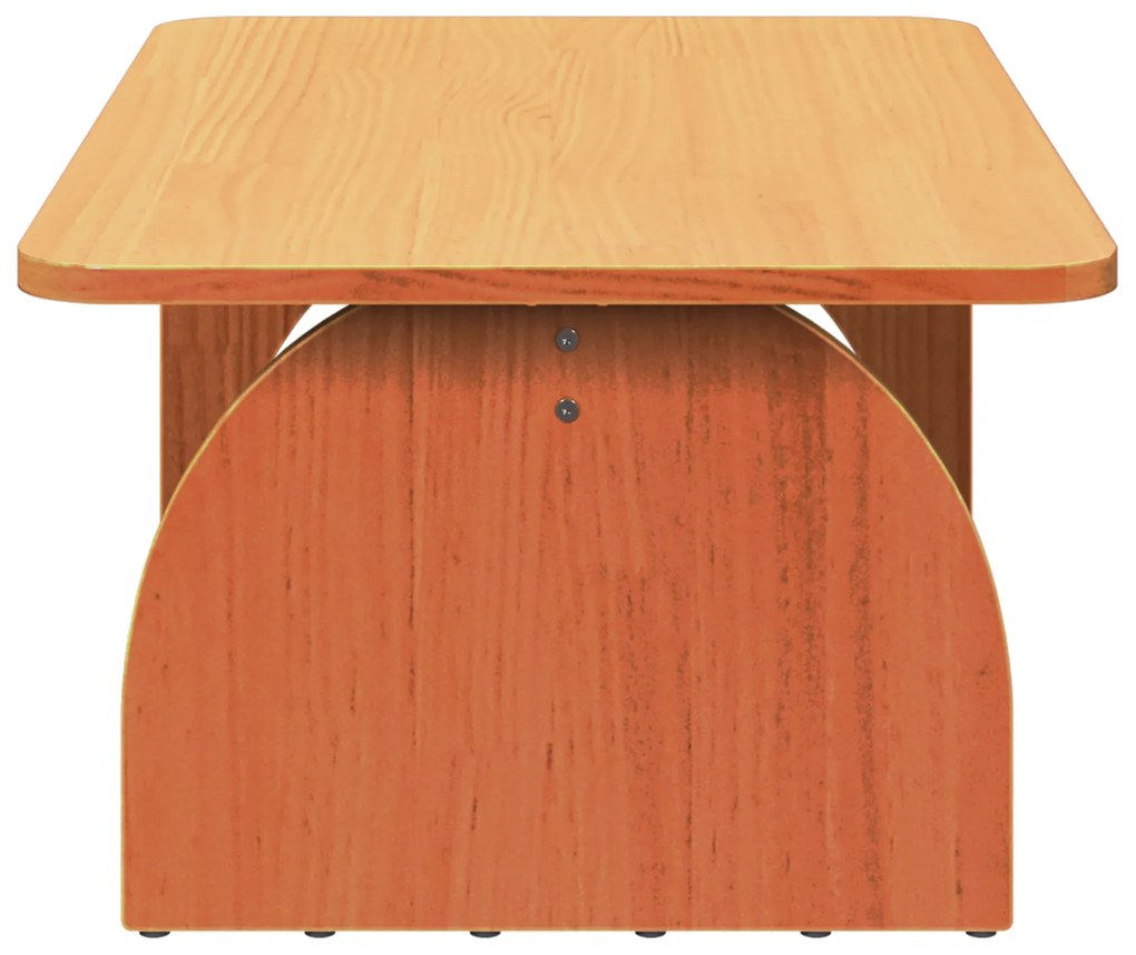 vidaXL Τραπεζάκι σαλονιού Κερωτό καφέ 80 x 50 x 31 εκ