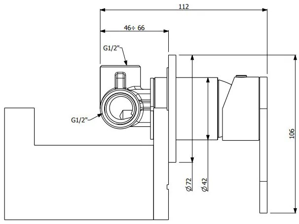 Μίκτης εντοιχισμού Slim Vicario -Mauro - Mat