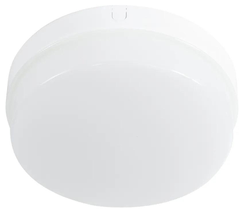 GloboStar® REVANO 61014 LED Πλαφονιέρα Οροφής Στρόγγυλη Φ17 15W 1500lm 180° AC 220-240V Αδιάβροχη IP54 Φ17 x Υ5cm Ψυχρό Λευκό 6000K - 2 Χρόνια Εγγύηση