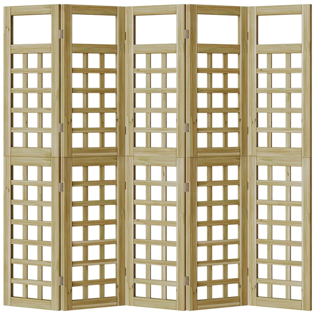 vidaXL Διαχωριστικό Ιδιωτικό Χώρο Εξωτερικού 5 pcs Καφέ 200 x 180 cm