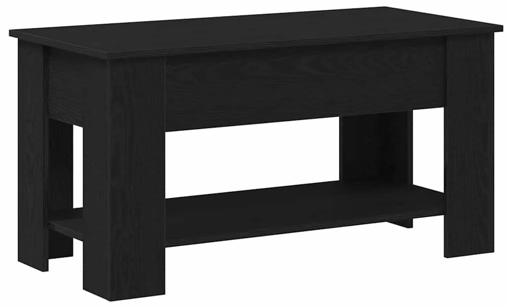 vidaXL Τραπεζάκι σαλονιού Μαύρη δρυς 101 x 49 x 52 cm