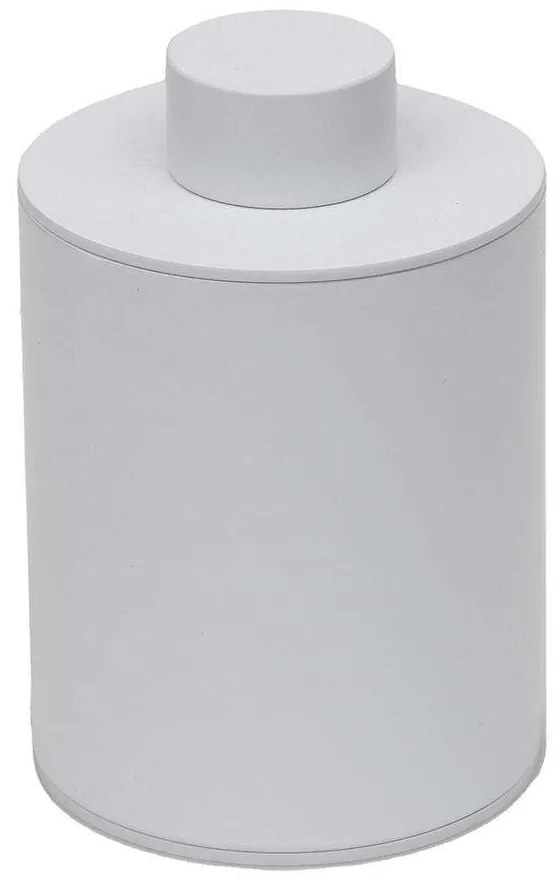 Θήκη Για Βαμβάκι Βαρέως Τύπου 94-033 8x15cm Matte White Pam&amp;Co Stainless Steel