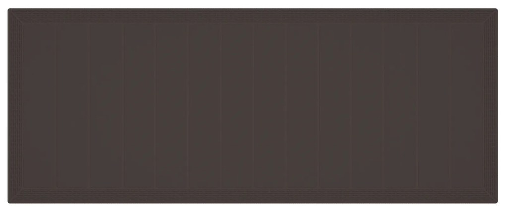 vidaXL Σετ Σερβιρίσματος Κήπου 11 pcs Καφέ 250 x 100 x 73 εκ Ρατάν