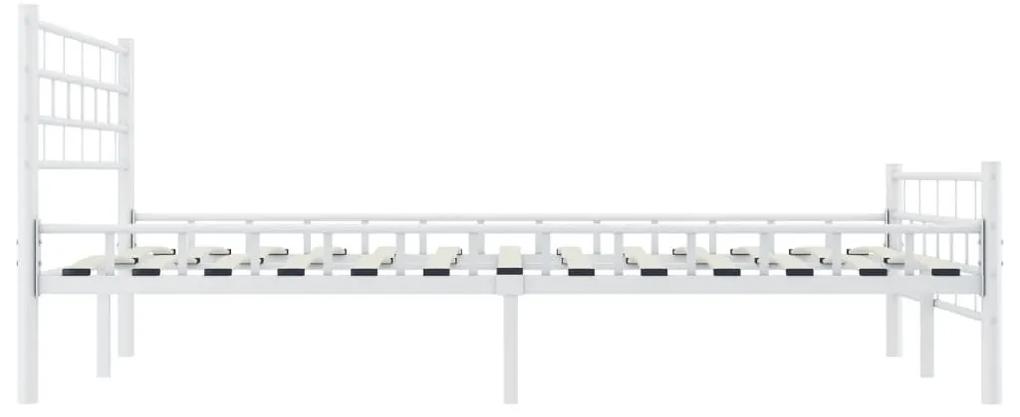 Πλαίσιο Κρεβατιού Λευκό 120 x 200 εκ. Μεταλλικό - Λευκό