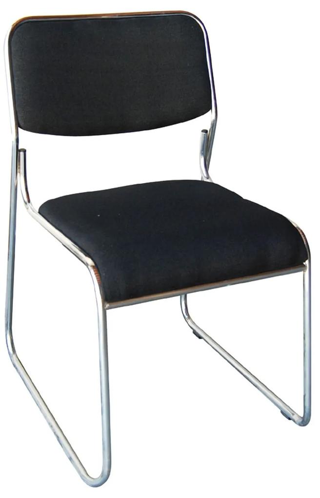 Καρέκλα Υποδοχής Campus Black EO553.1 44x43x77 cm