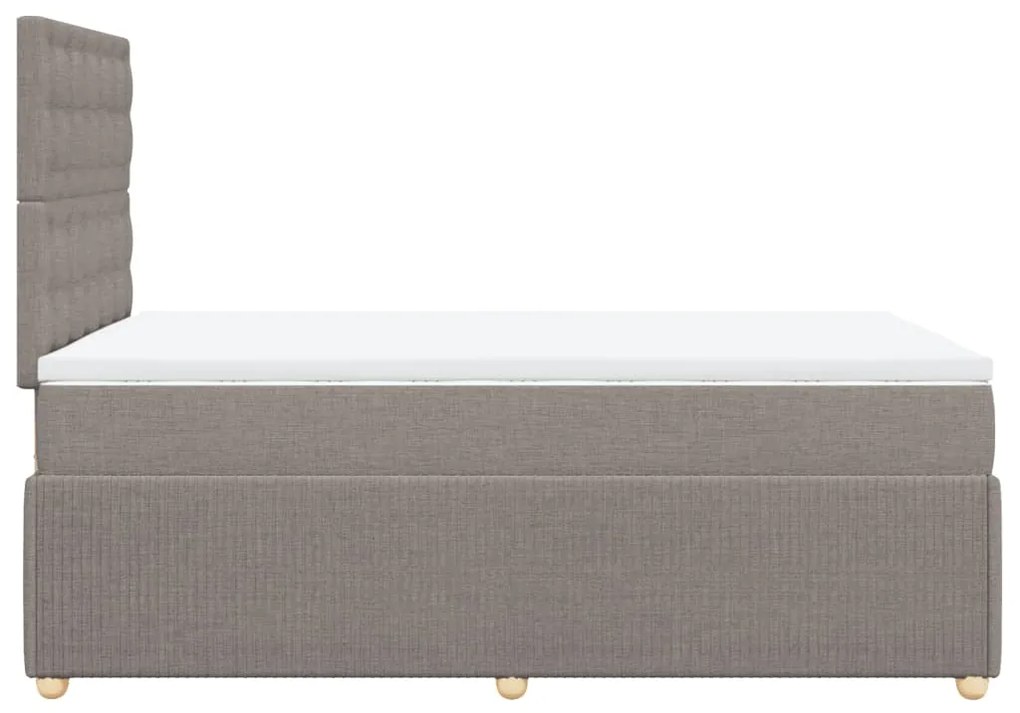 ΚΡΕΒΑΤΙ BOXSPRING ΜΕ ΣΤΡΩΜΑ TAUPE 120X190 ΕΚ. ΥΦΑΣΜΑΤΙΝΟ 3294313