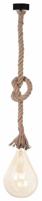 Ανάρτηση Φωτιστικού Οροφής Aca 50BR Rope/Black Matt
