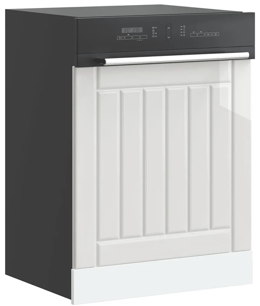 vidaXL Πίνακας πλυντηρίου πιάτων "Lucca" High Gloss White
