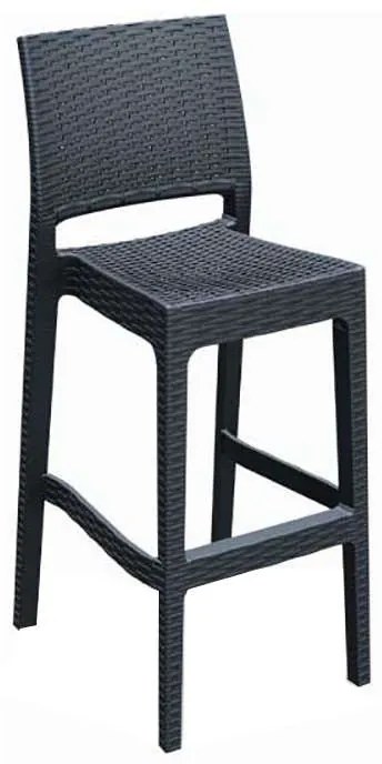 JAMAICA DARK GREY ΣΚΑΜΠΟ ΠΟΛ/ΝΙΟΥ - (40X51X108εκ.), Χρώμα: DARK GREY - SIESTA