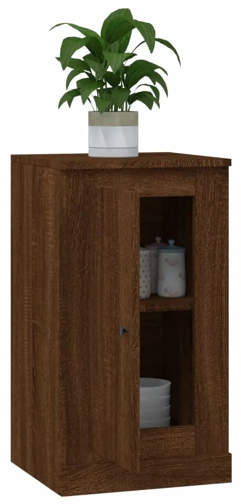 vidaXL Ντουλάπια 2 τεμ. Καφέ Δρυς 37,5x35,5x67,5 εκ Επεξεργ. Ξύλο