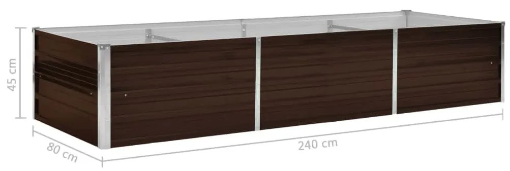 ΖΑΡΝΤΙΝΙΕΡΑ ΥΠΕΡΥΨΩΜΕΝΗ ΚΑΦΕ 240X80X45 ΕΚ. ΓΑΛΒΑΝΙΣΜ. ΧΑΛΥΒΑΣ 45714