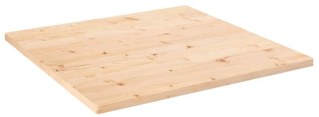 vidaXL Επιφάνεια Τραπεζιού Τετράγωνη 80x80x2,5 εκ. Μασίφ Ξύλο Πεύκου