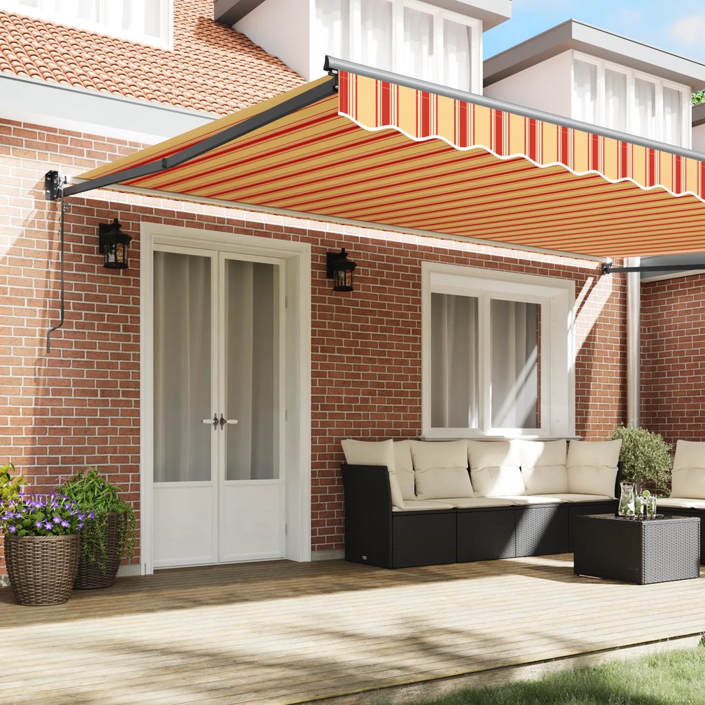 vidaXL Σκηνίτσα Αναδιπλούμενη Κρεμ 500 x 300 εκ Ύφασμα, Μέταλλο