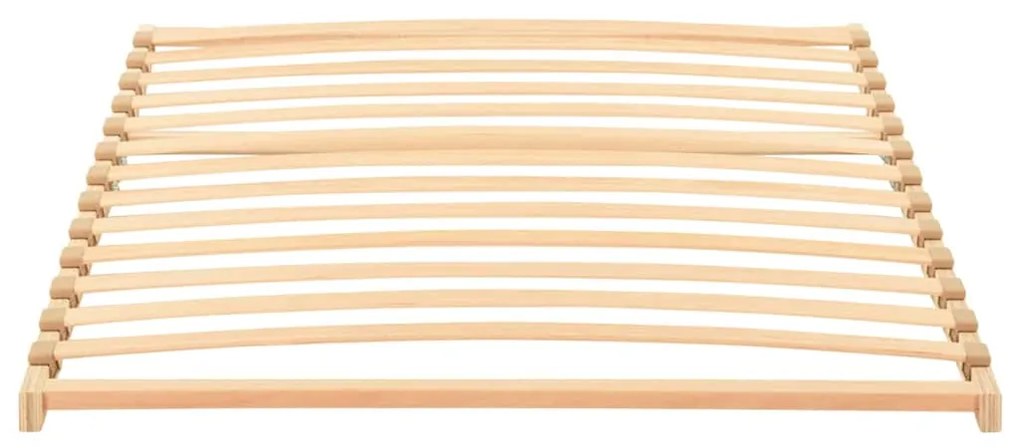 vidaXL Βάση κρεβατιού με λάμες Καφέ 100 x 190 cm Στερεό Ξύλο Μηλιάς