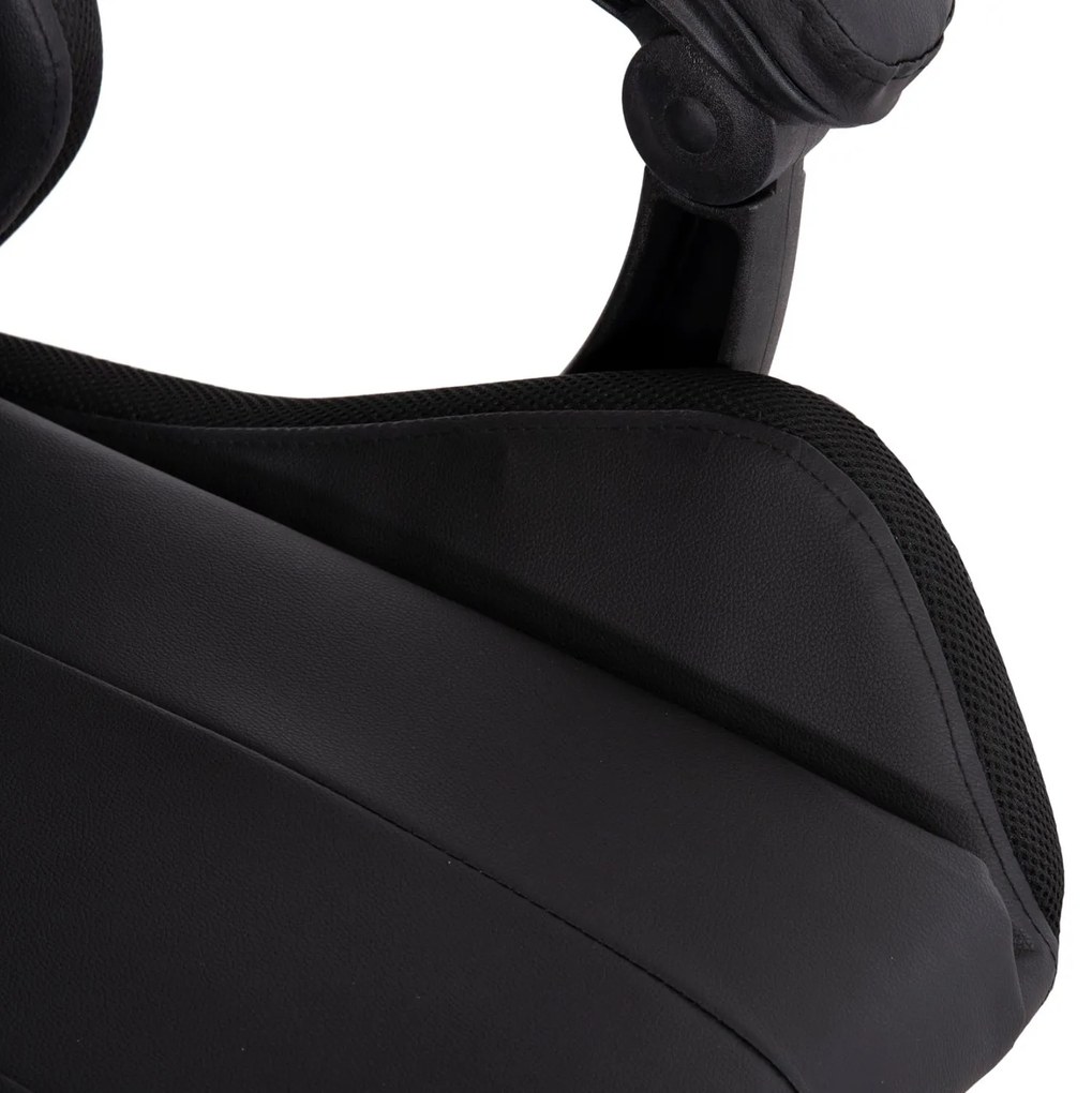 ΠΟΛΥΘΡΟΝΑ GAMING DARREN ΜΑΥΡΟ-ΚΟΚΚΙΝΟ PVC & NYLON 51x49x125Υεκ.