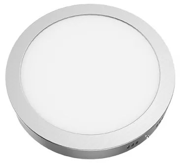 Πάνελ LED SLIM 18W 3000K 1650Lm Φ20,5 Ασημί Αλουμίνιο ARCA1830RNM Aca ARCA1830RNM Ασημί