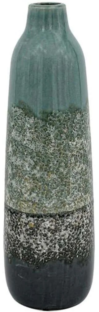 Βάζο Κεραμικό 091-224-005 13x41cm Multi-Green Κεραμικό
