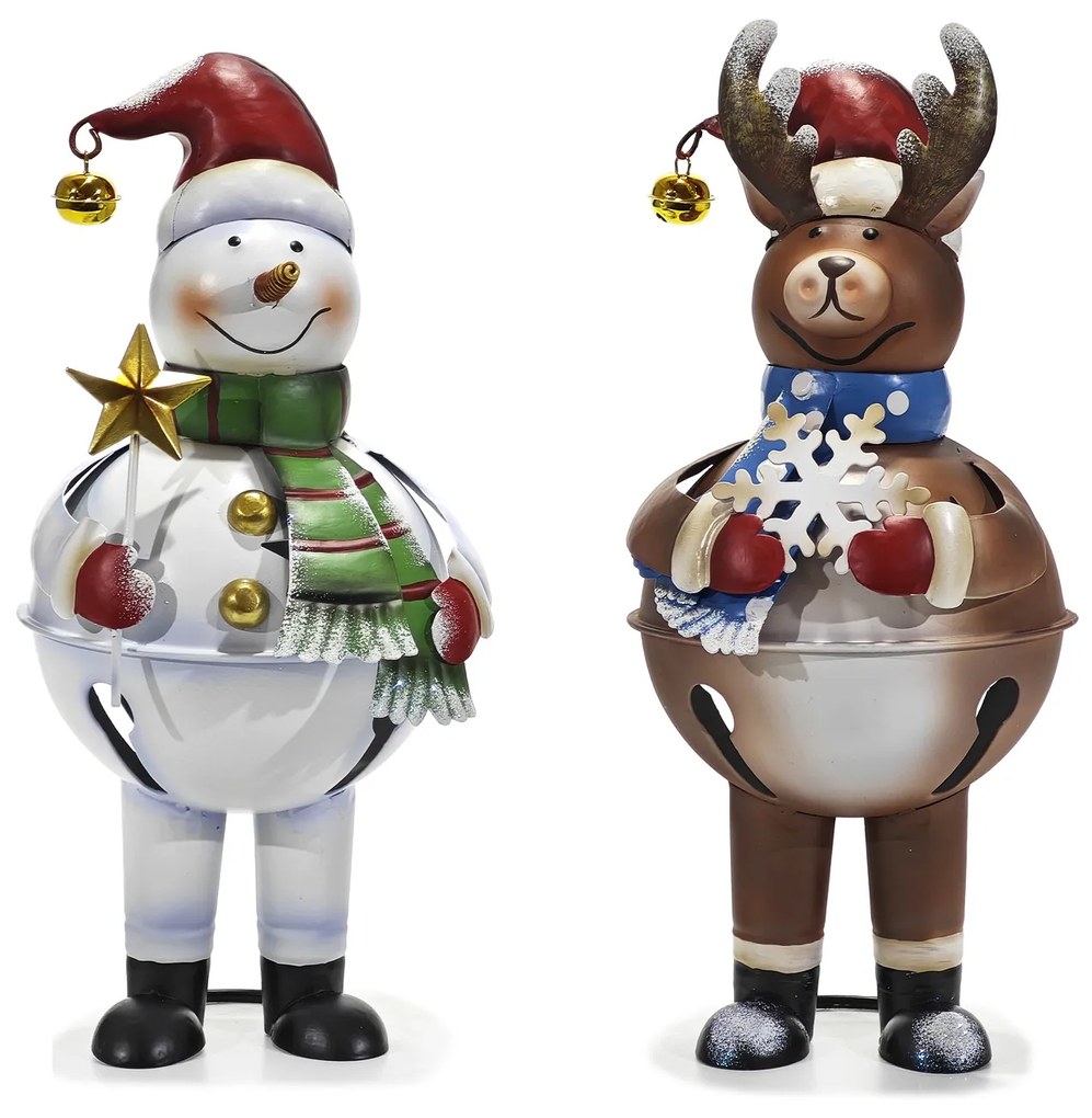 Χριστουγεννιάτικη Διακόσμηση Κήπου Χαρακτήρες 30cm Σε 2 Σχέδια