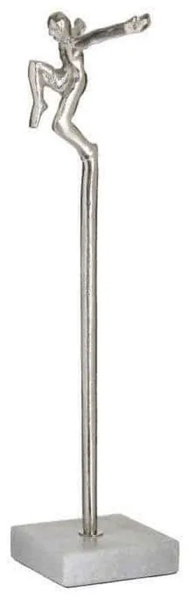 Διακοσμητικό Αγαλματίδιο 3-70-062-0099 13x10x50cm White-Silver Inart Μέταλλο