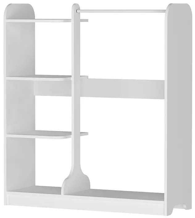Έπιπλο εισόδου Rozesme Megapap χρώμα λευκό 120x40x135εκ.