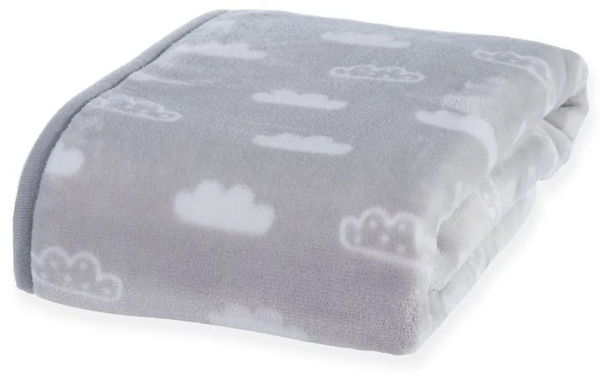 Κουβέρτα Βρεφική Clouds Grey Nef-Nef Cuddle 75x100cm Πολυέστερ