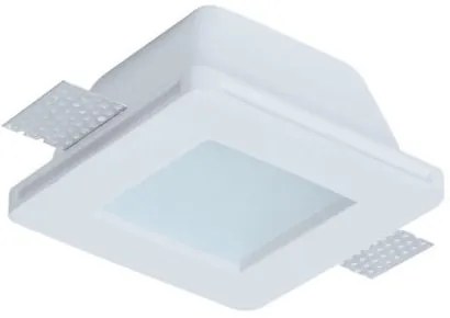 Σποτ οροφής CERAMIC DALTON SQUARE γύψινο χωνευτό τετράγωνο Viokef 4116000